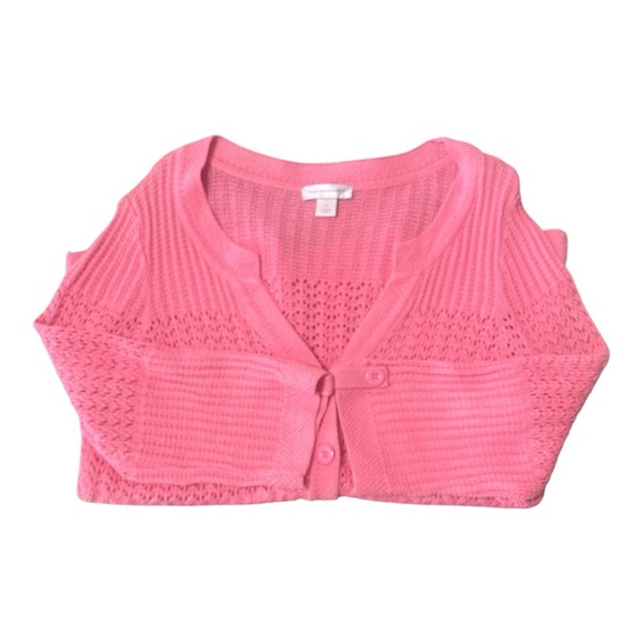 Christopher & Banks Pink Cardigan with Relaxed Fit and V-Neck Excellent - Picture 7 of 10